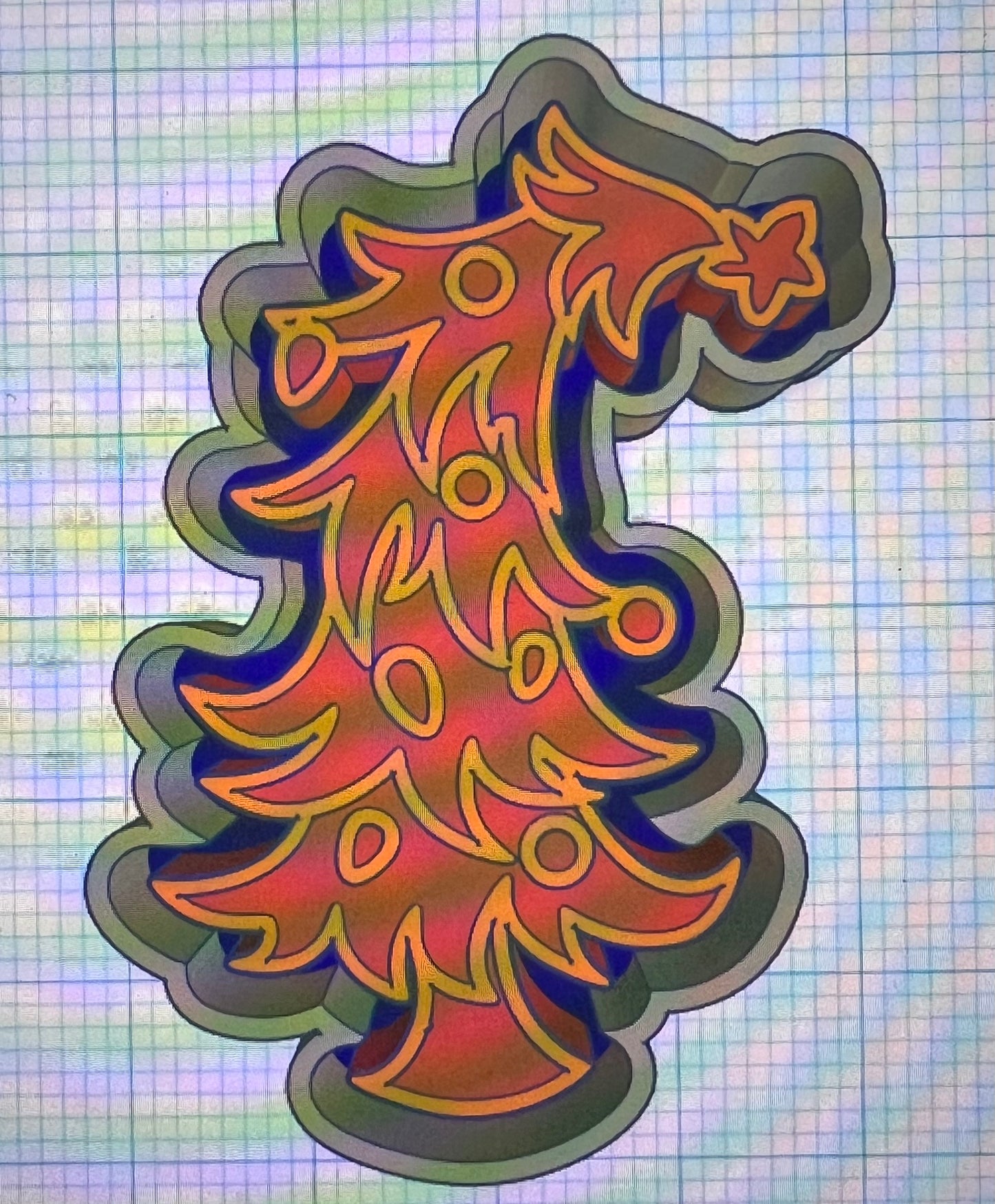 Leaning Christmas Tree