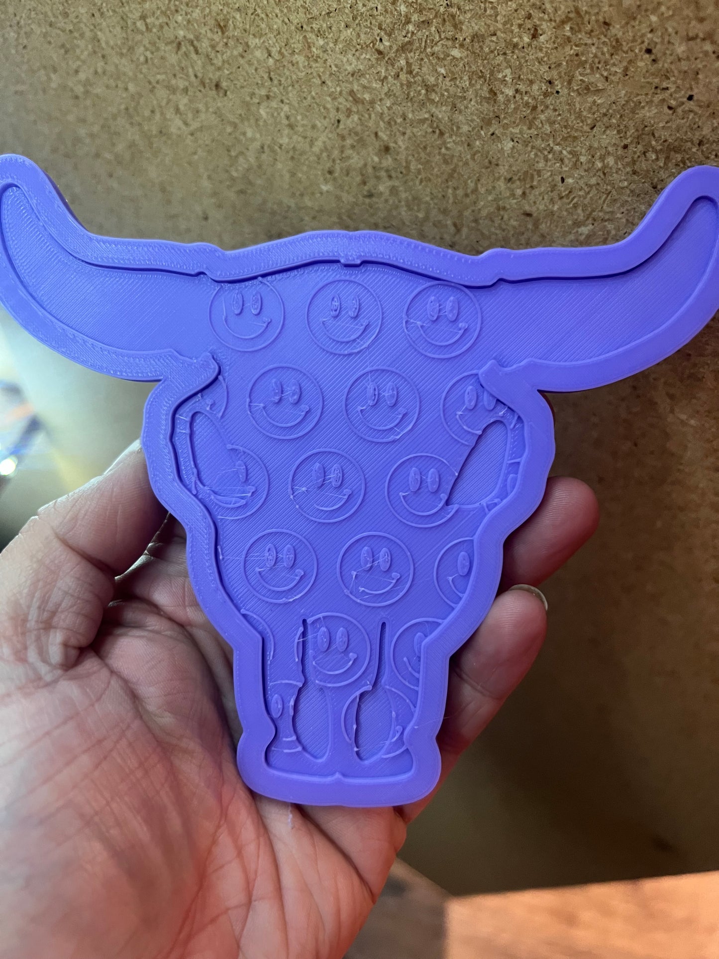 {XL bull skull with inserts} Silicone Mold