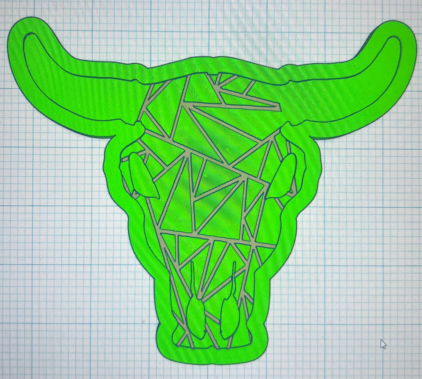 {XL bull skull with inserts} Silicone Mold