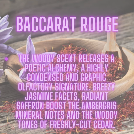 Baccarat Rouge type fragrance oil