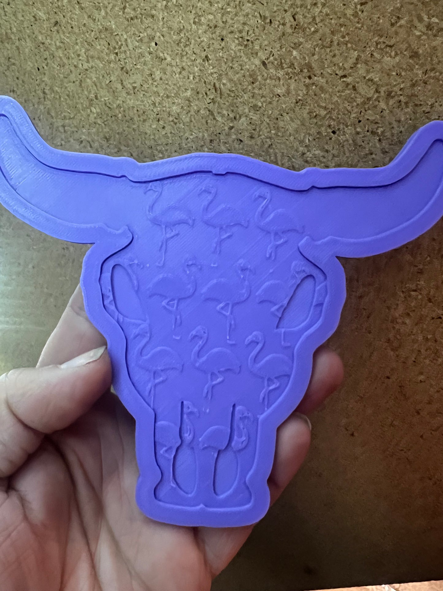 {XL bull skull with inserts} Silicone Mold