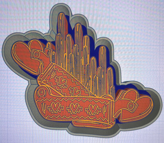 {Spurs} Silicone Mold