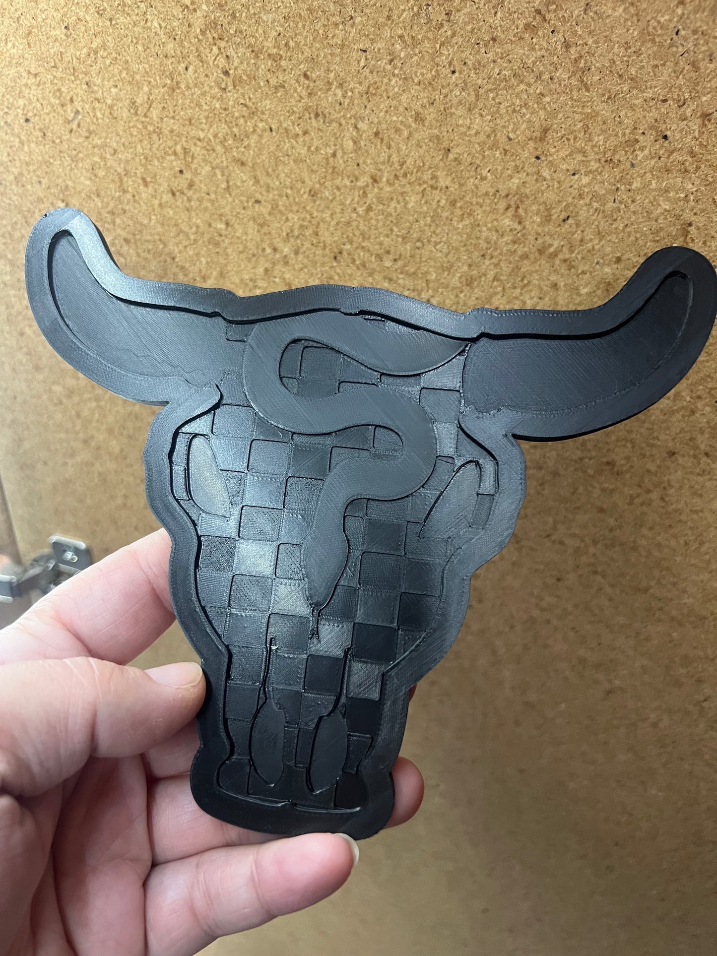 {XL bull skull with inserts} Silicone Mold