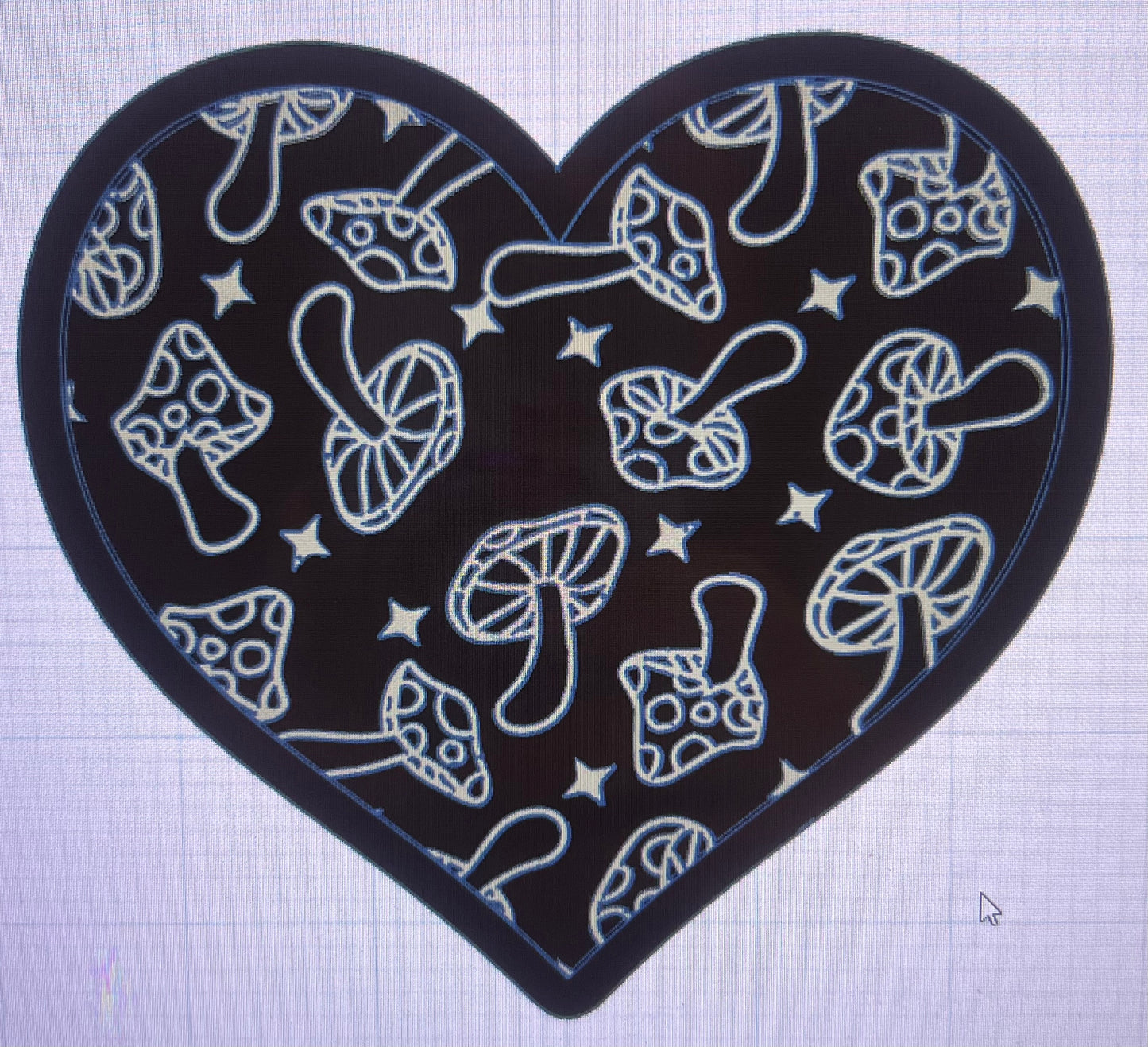 {Small heart w inserts} silicone mold