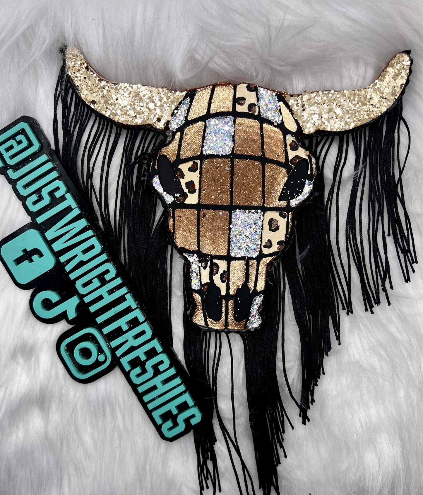 {XL bull skull with inserts} Silicone Mold