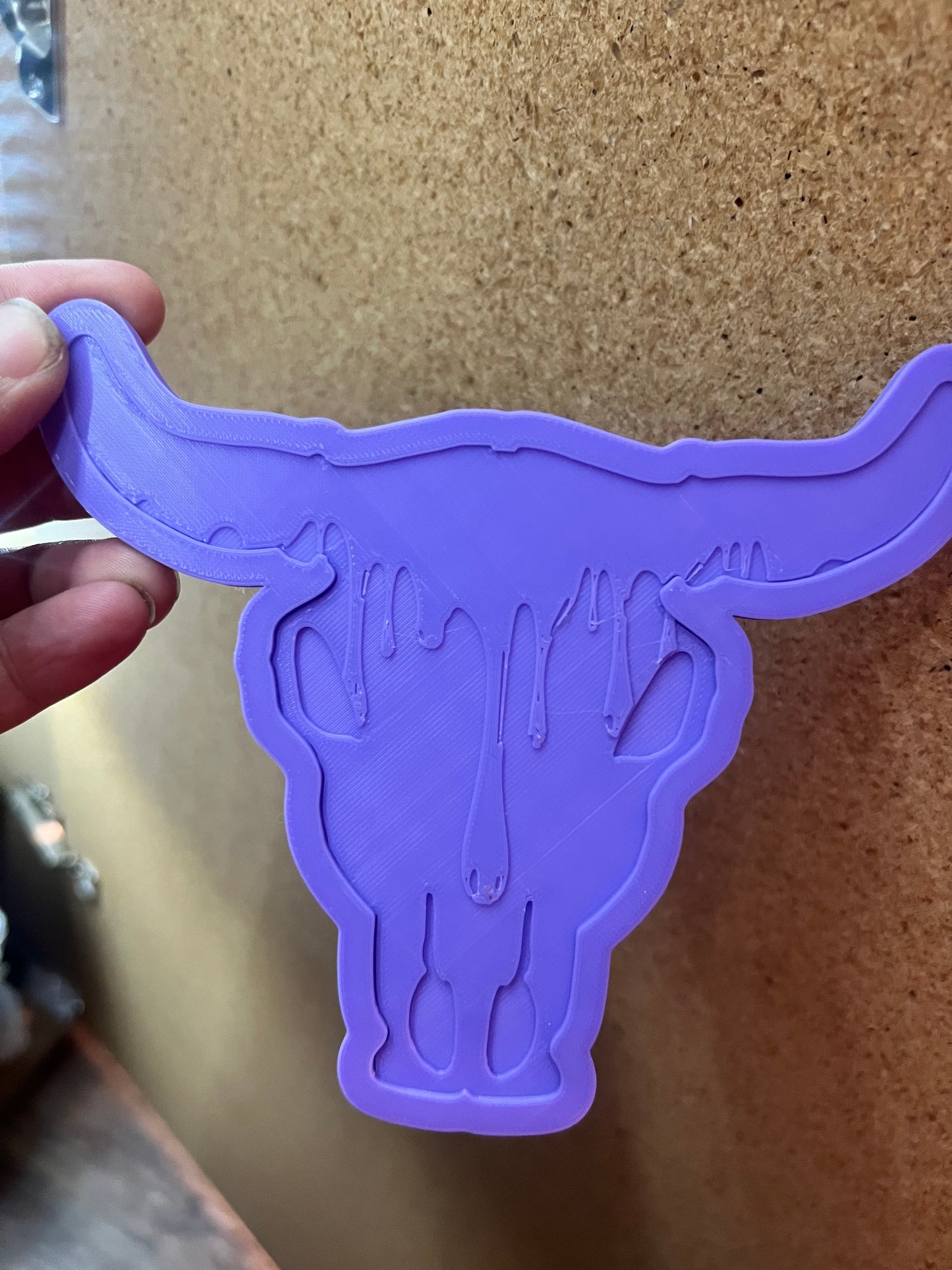 {XL bull skull with inserts} Silicone Mold