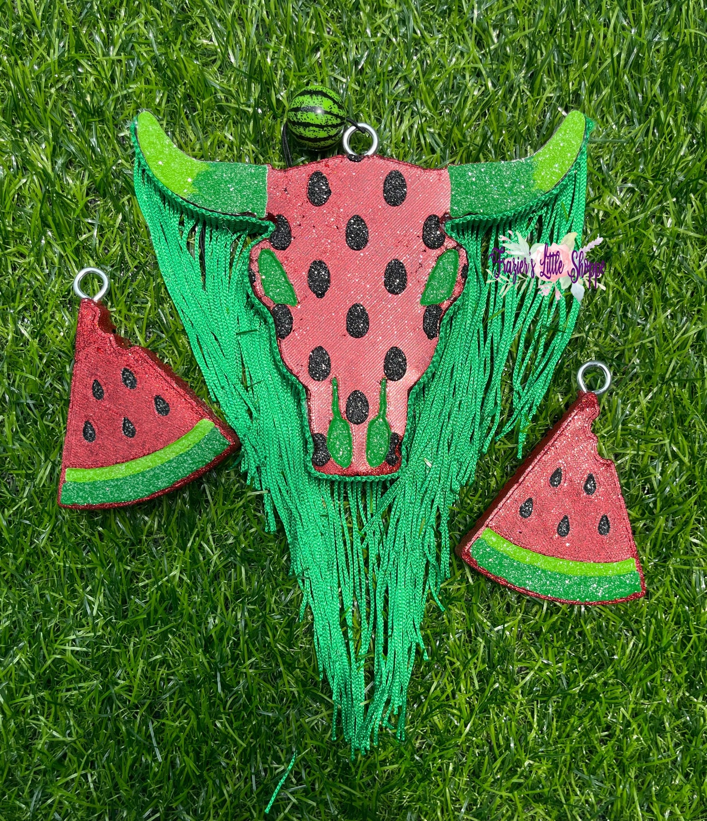 {Watermelon} Bull Skull with Vents