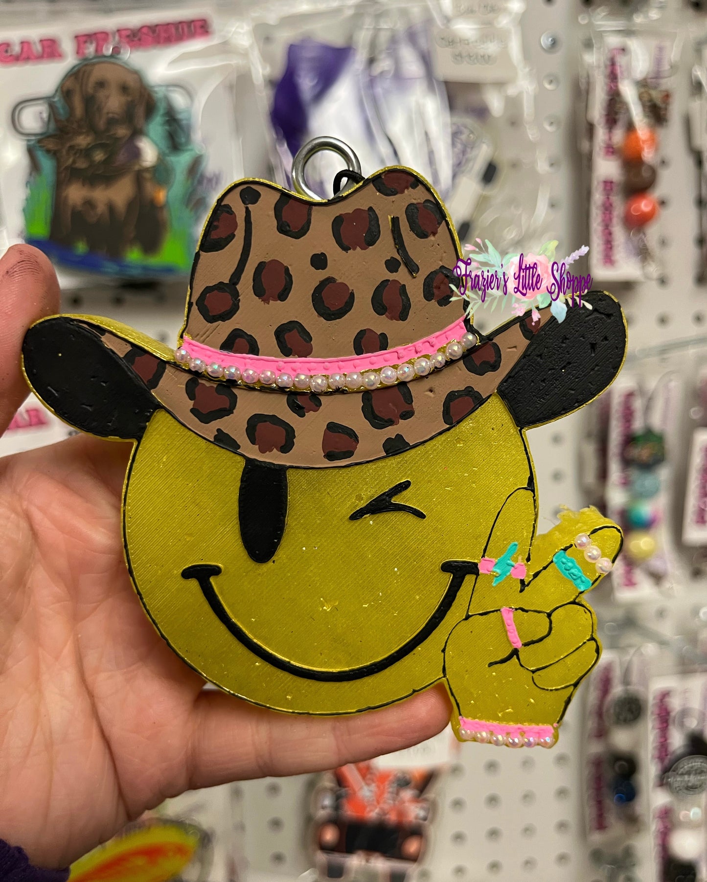 {Smileyface Cowboy} Large Freshie