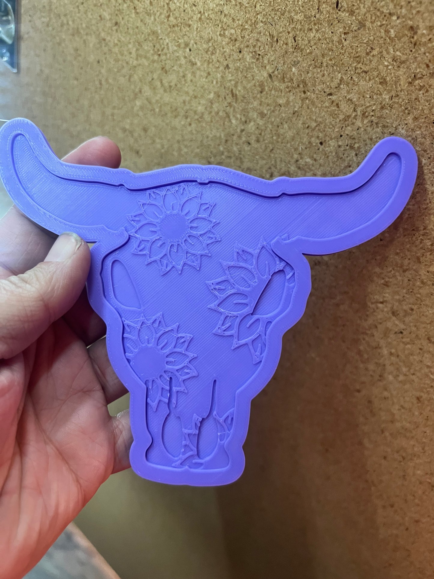 {XL bull skull with inserts} Silicone Mold