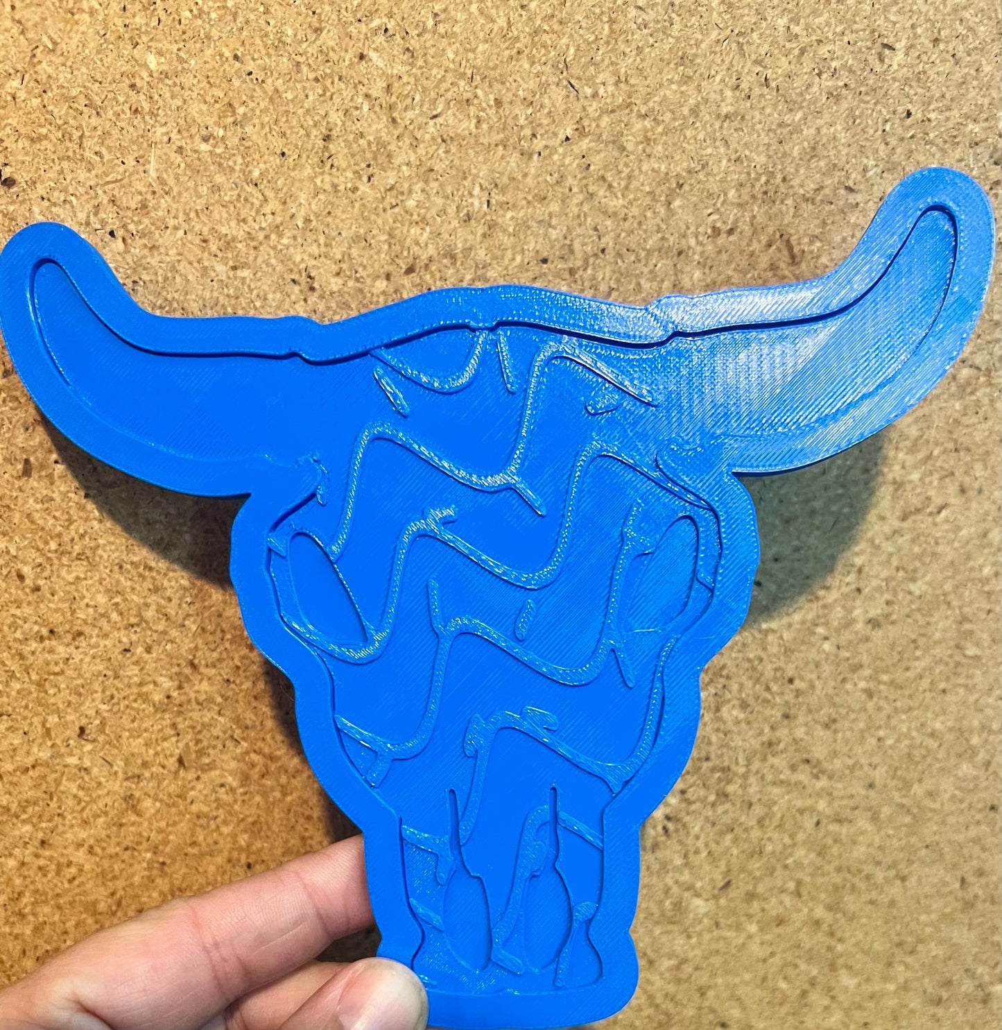 {XL bull skull with inserts} Silicone Mold