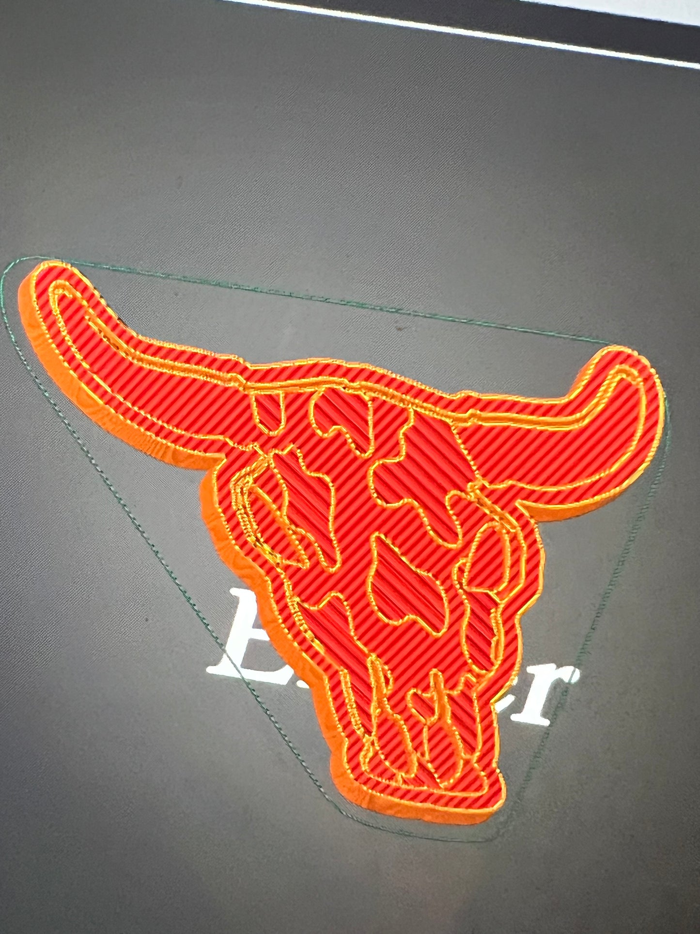 {XL bull skull with inserts} Silicone Mold
