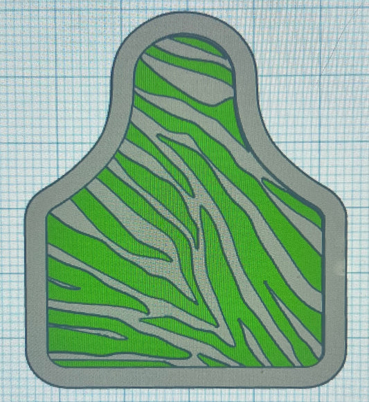 Large Cow Tag inserts (silicone mold)