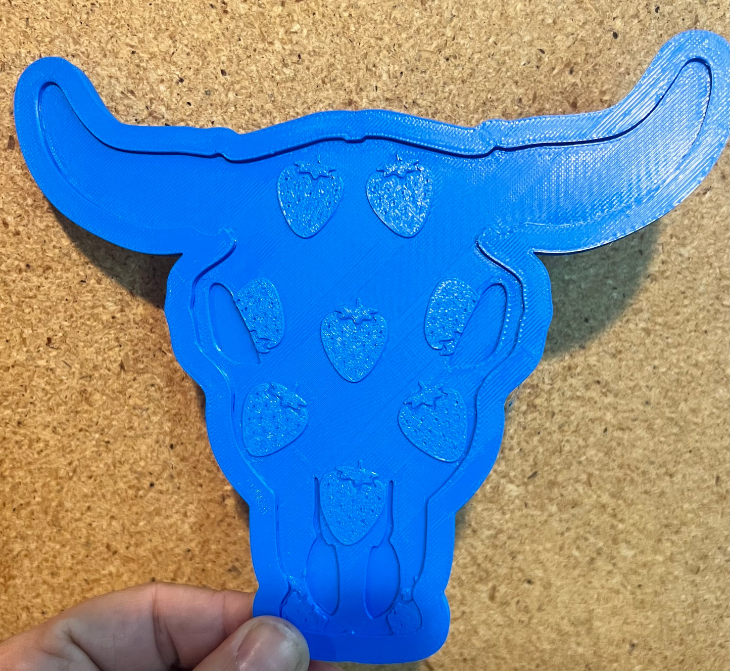 {XL bull skull with inserts} Silicone Mold