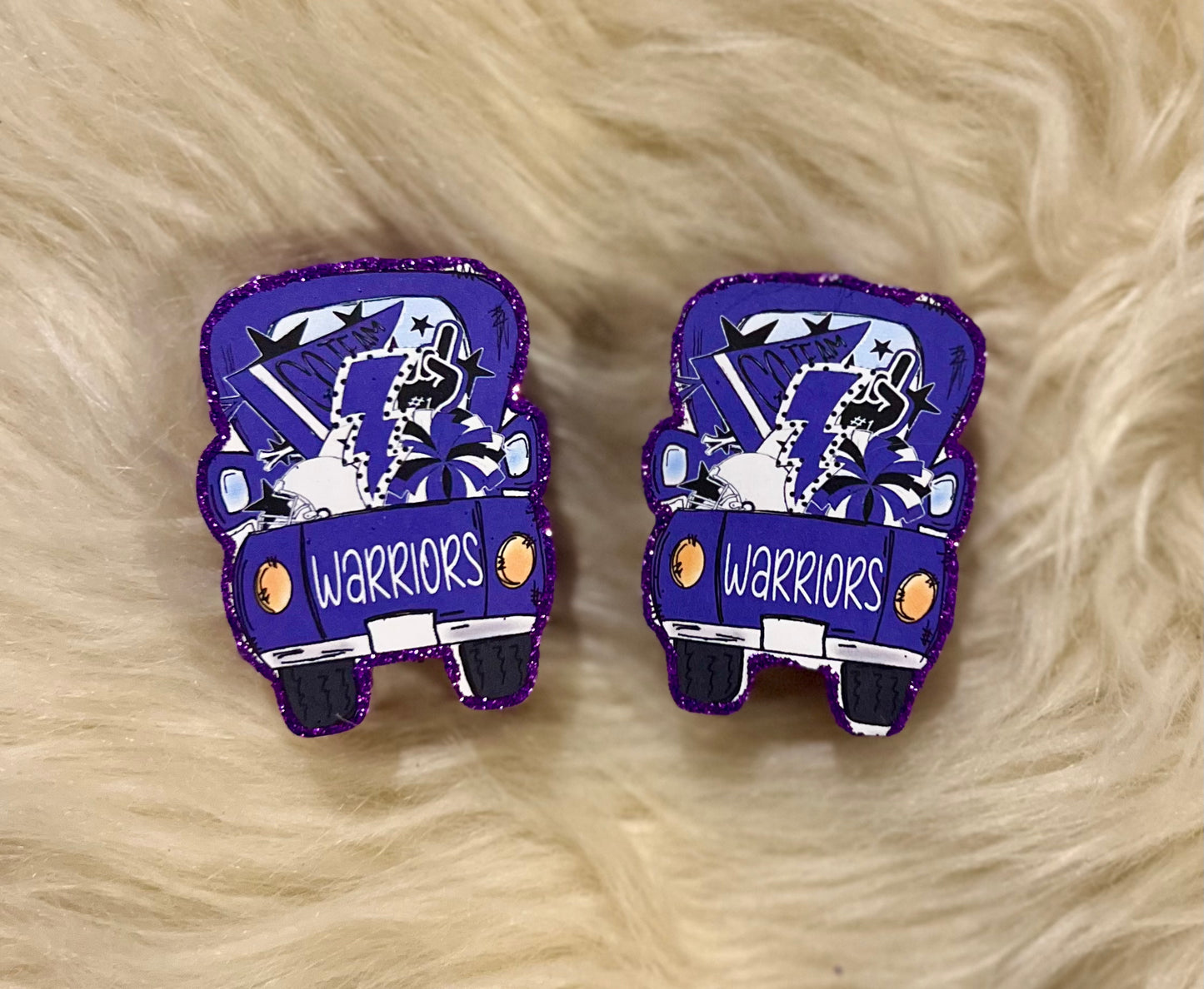 {Bonham Warriors cardstock truck} All Freshie Sizes