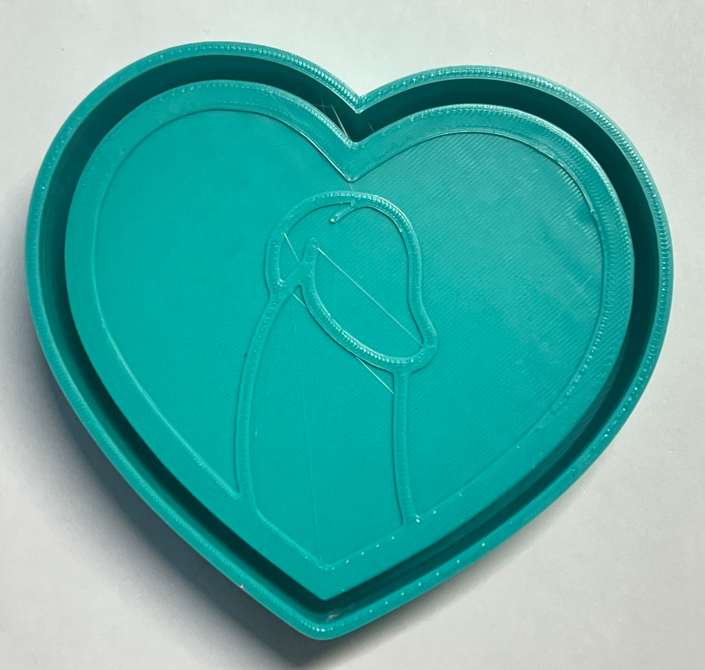 {heart peen} Silicone Mold