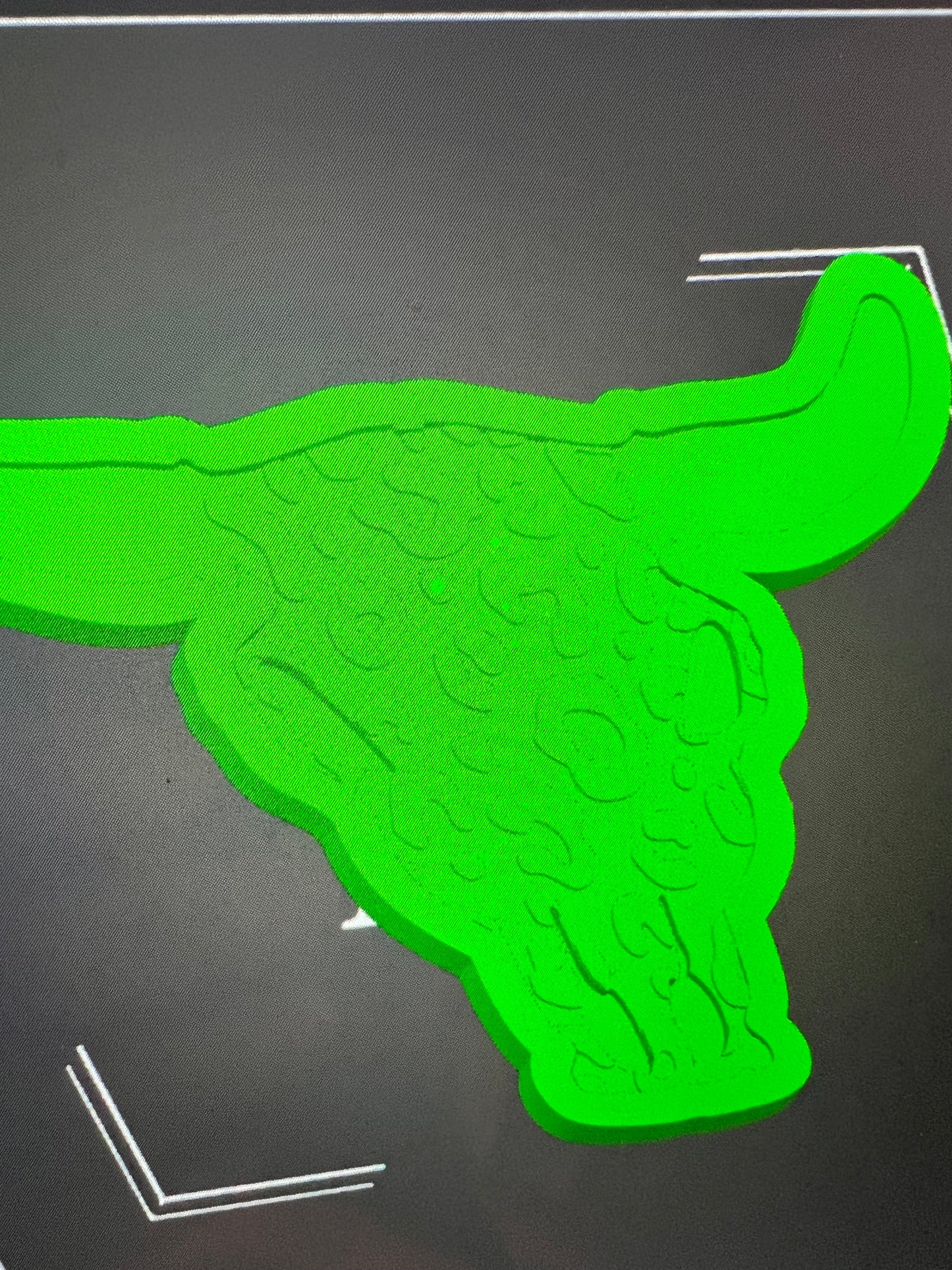 {XL bull skull with inserts} Silicone Mold