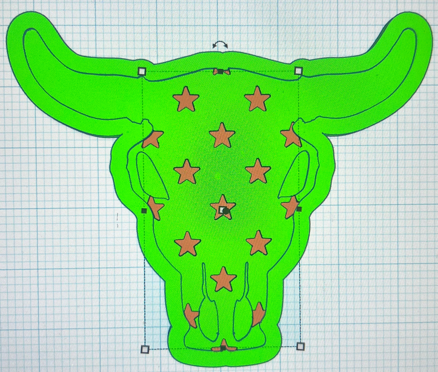 {XL bull skull with inserts} Silicone Mold