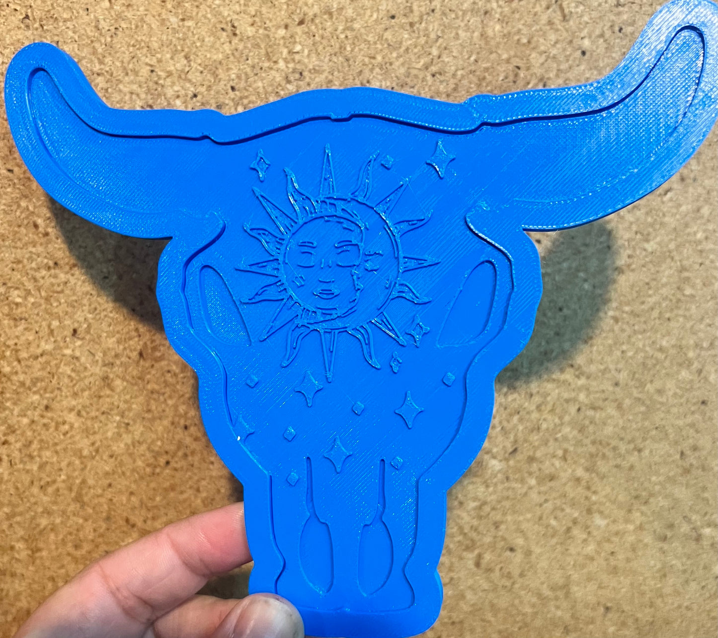 {XL bull skull with inserts} Silicone Mold