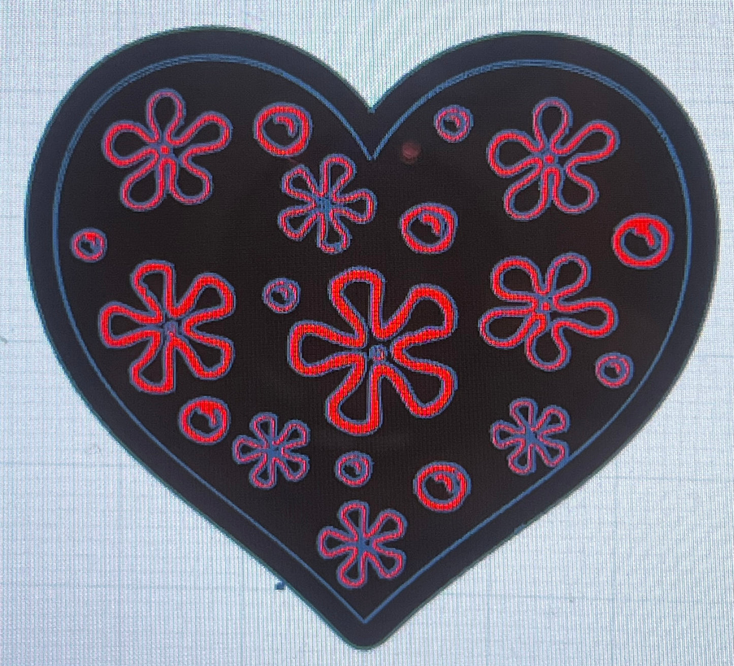 {Small heart w inserts} silicone mold