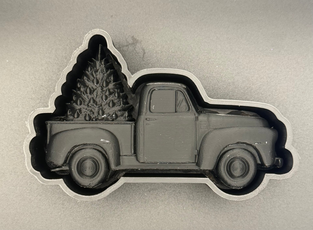 3D Christmas truck