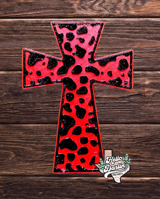 {cowprint cross} Silicone Mold