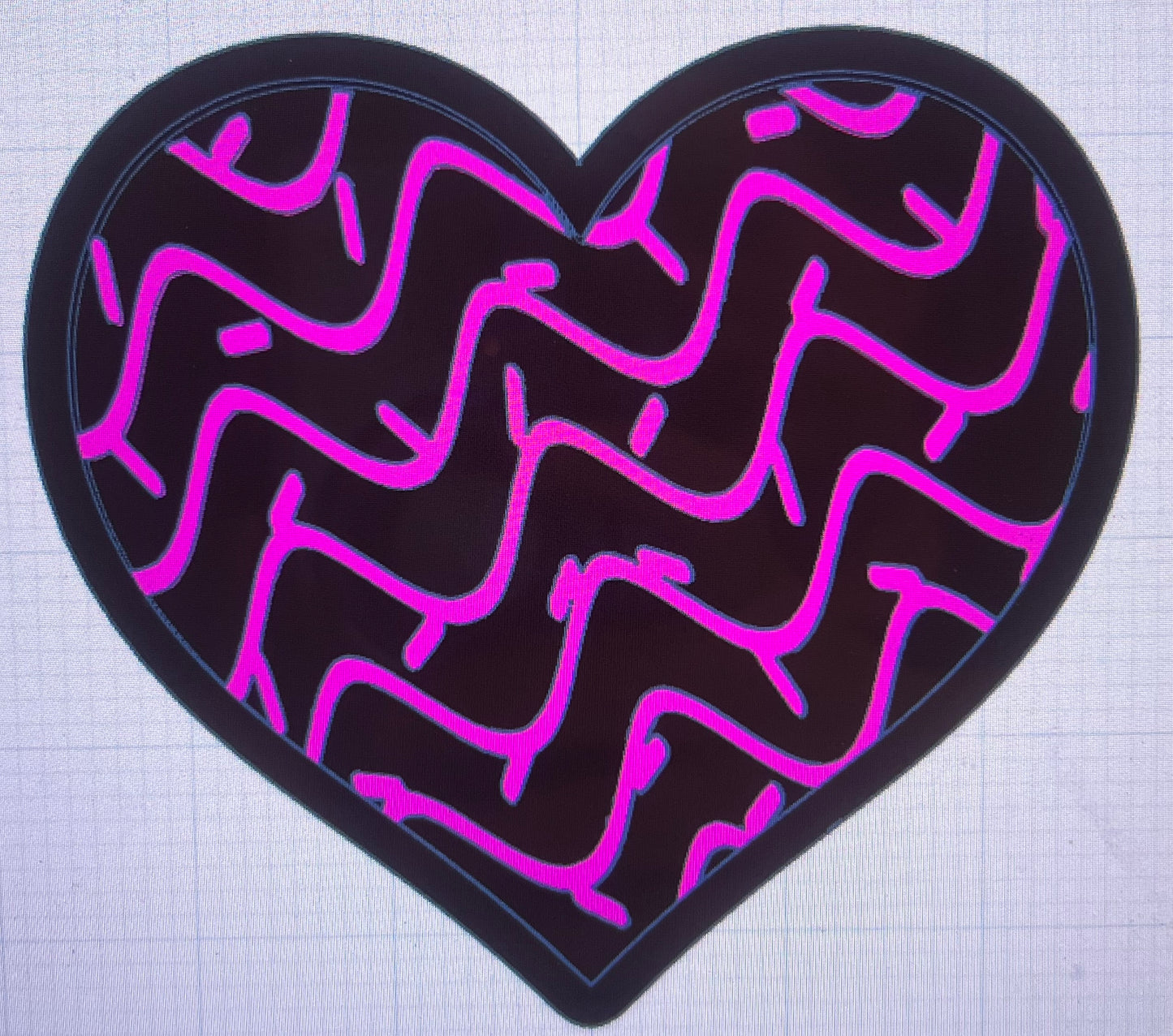 {Small heart w inserts} silicone mold