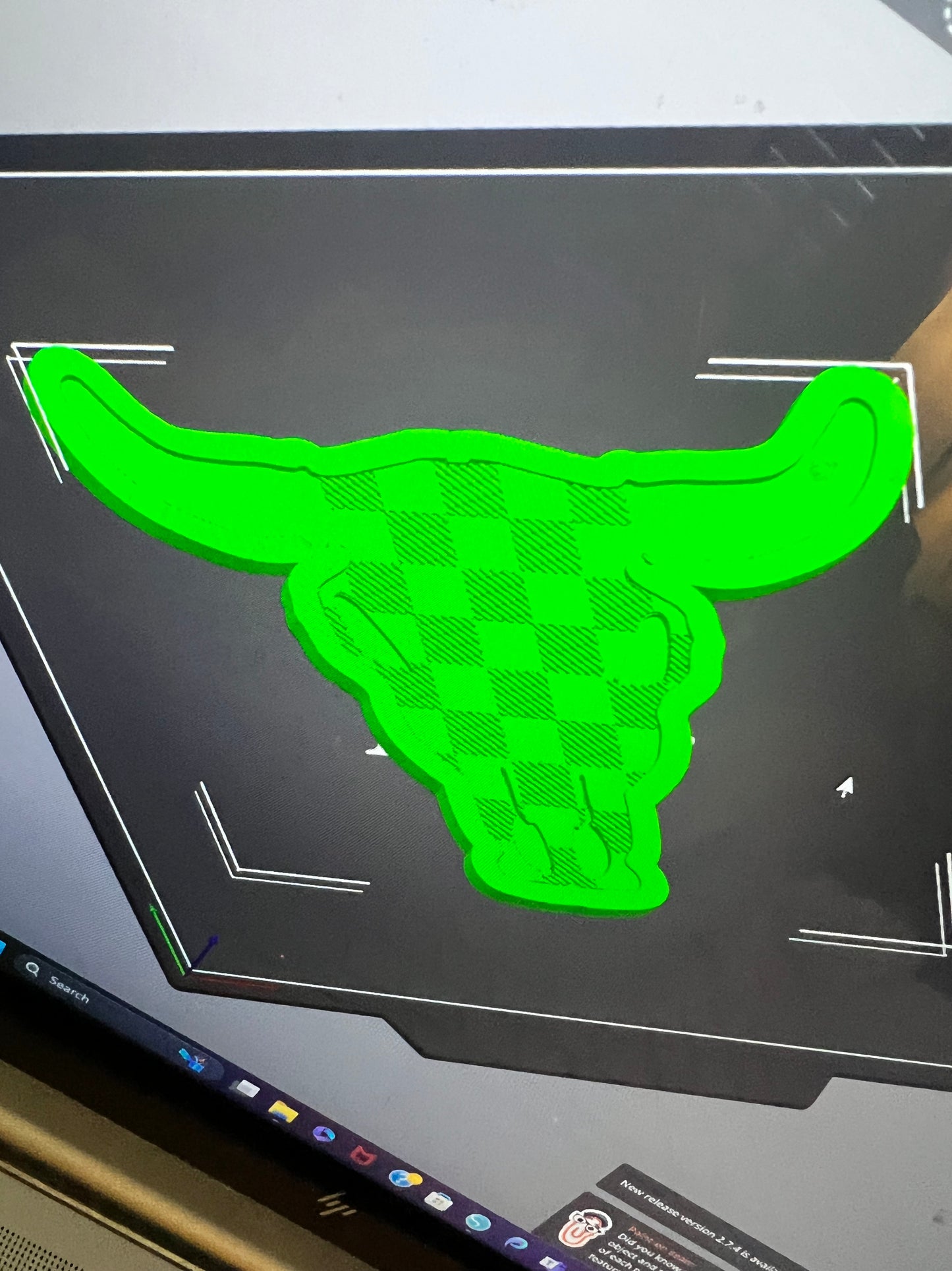 {XL bull skull with inserts} Silicone Mold