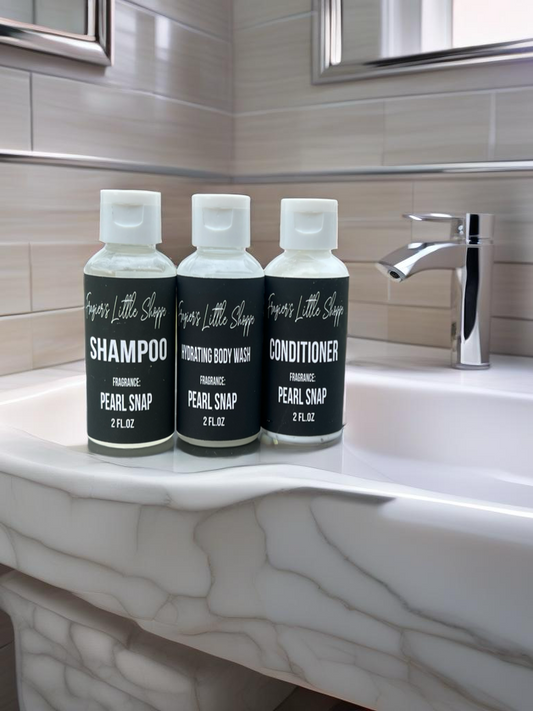 Mens Shampoo,Conditioner, & Hydrating bodywash sample set - 2oz each