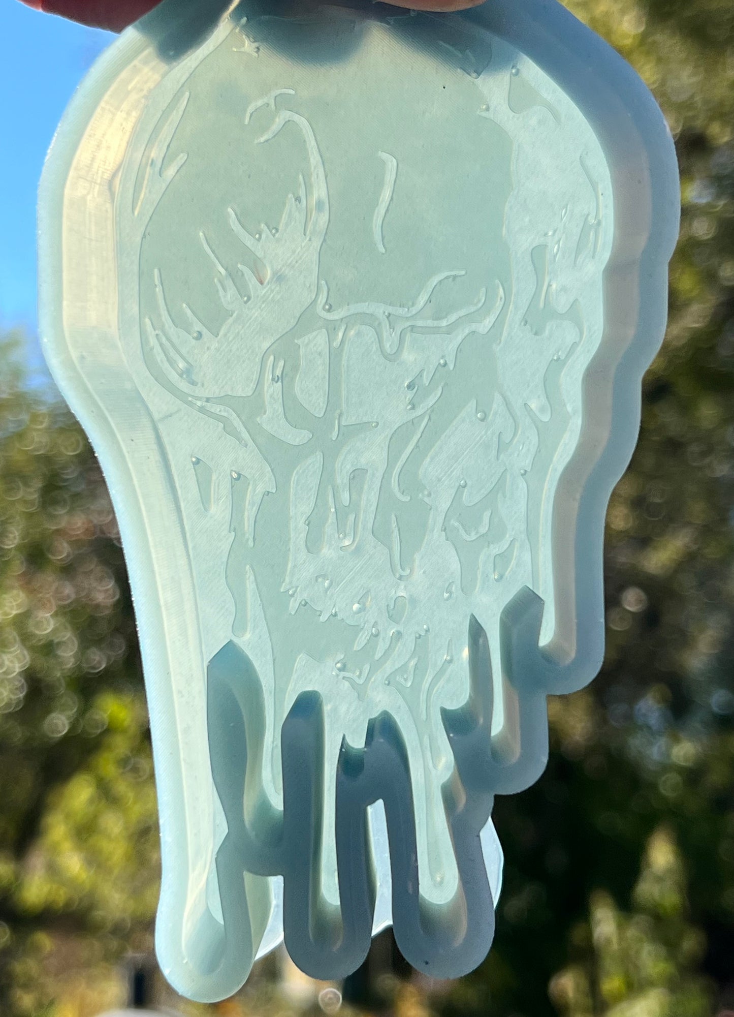 {melting skull} DBD Silicone Mold