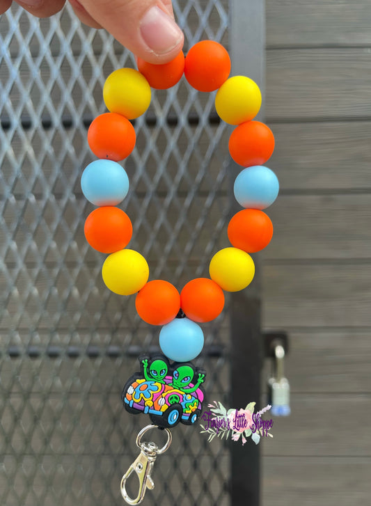 Alien keychain wristlet