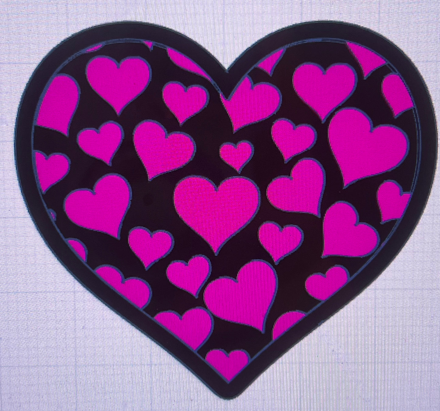 {Small heart w inserts} silicone mold