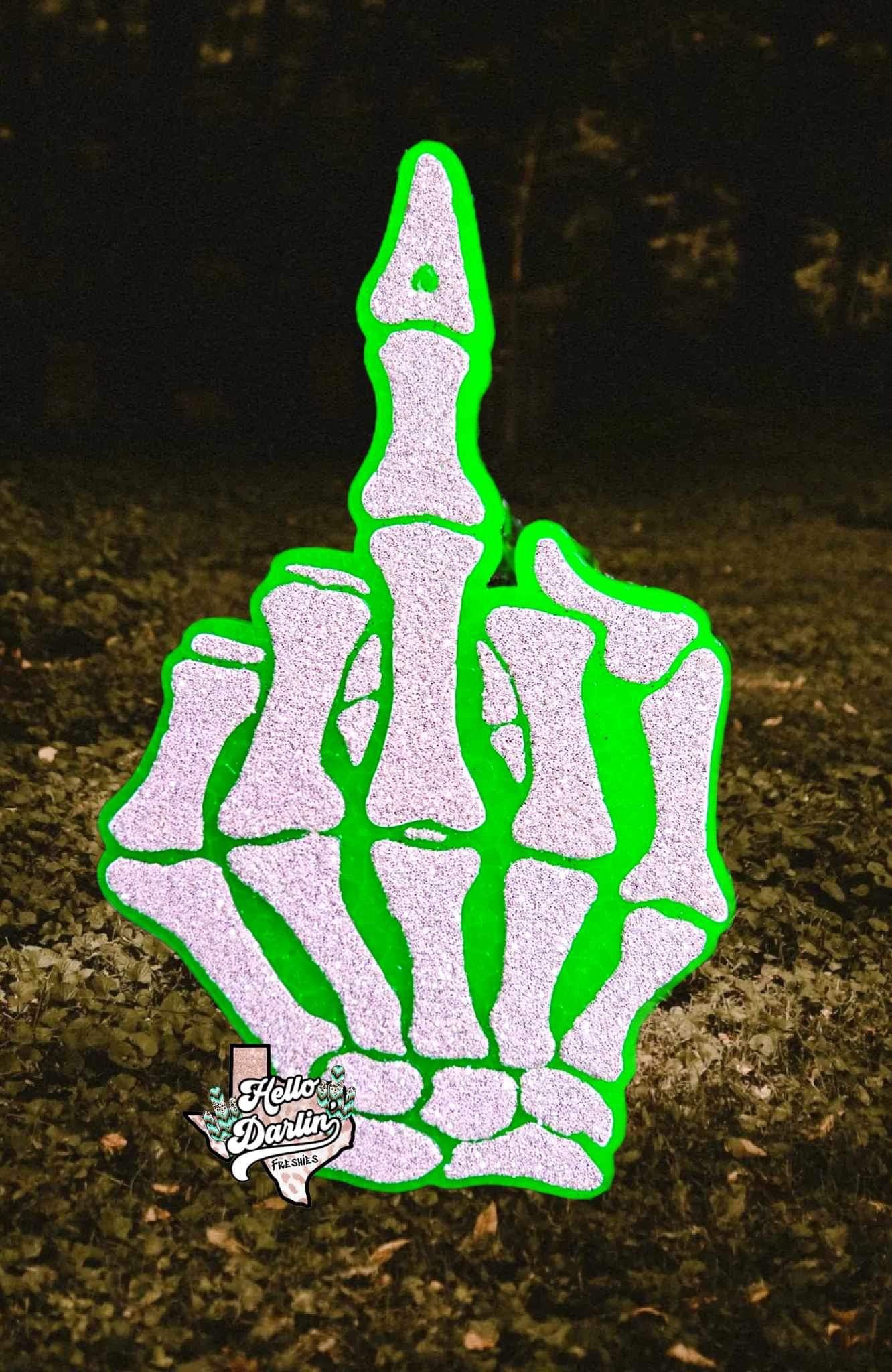 {skeleton middle finger} Silicone Mold
