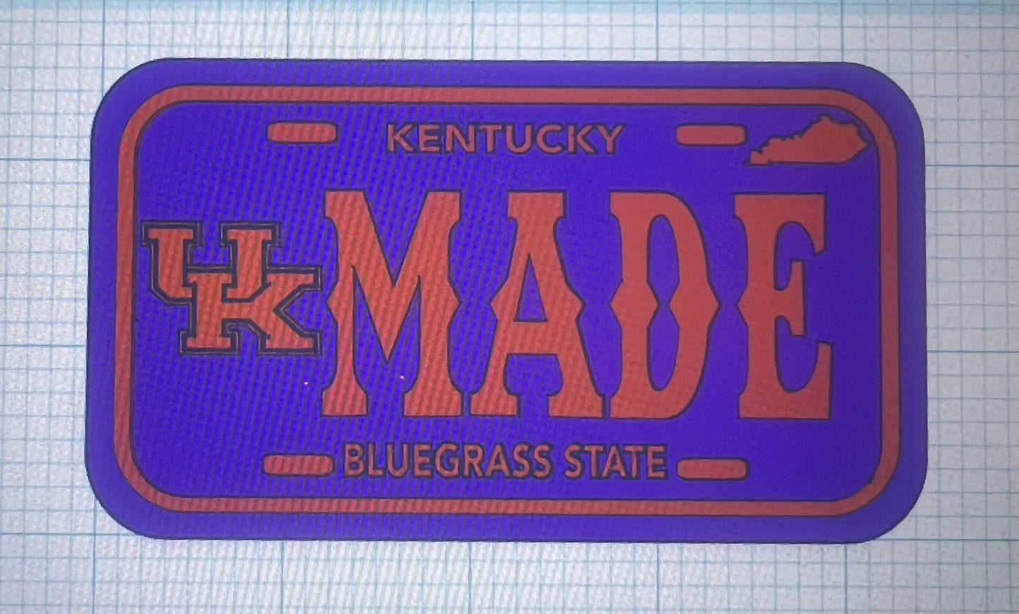 XL rounded Rectangle License plate inserts
