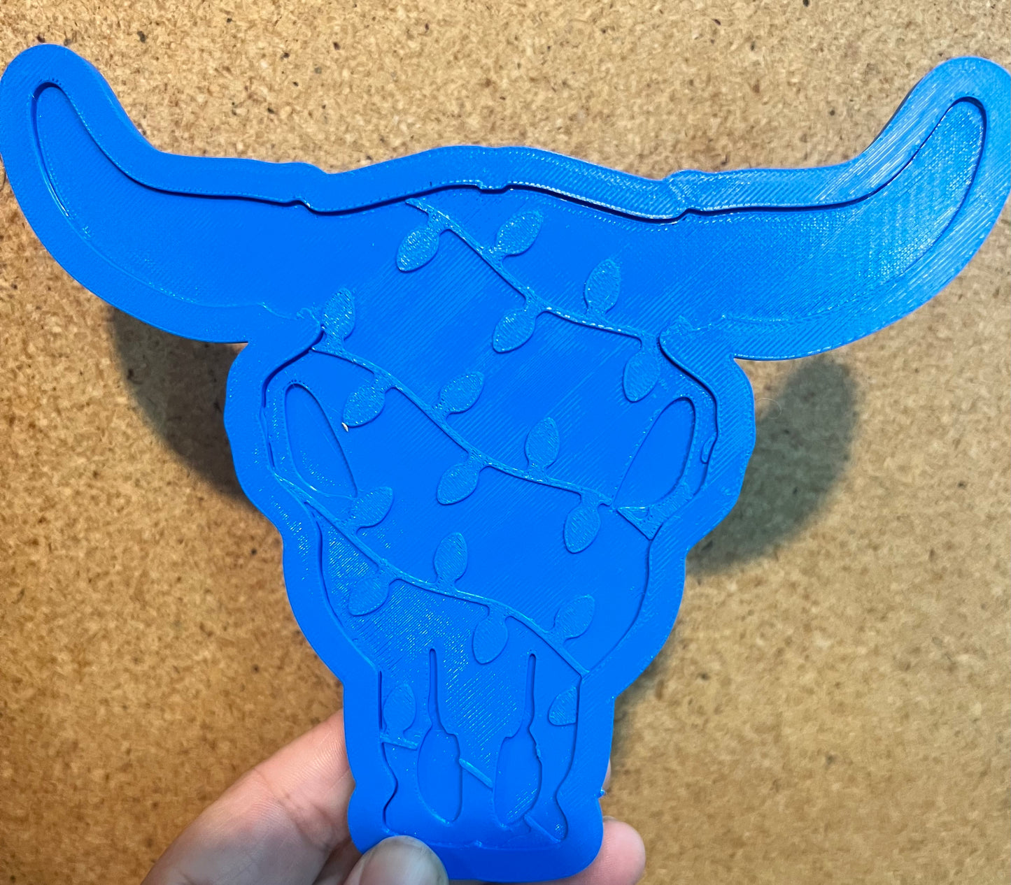 {XL bull skull with inserts} Silicone Mold