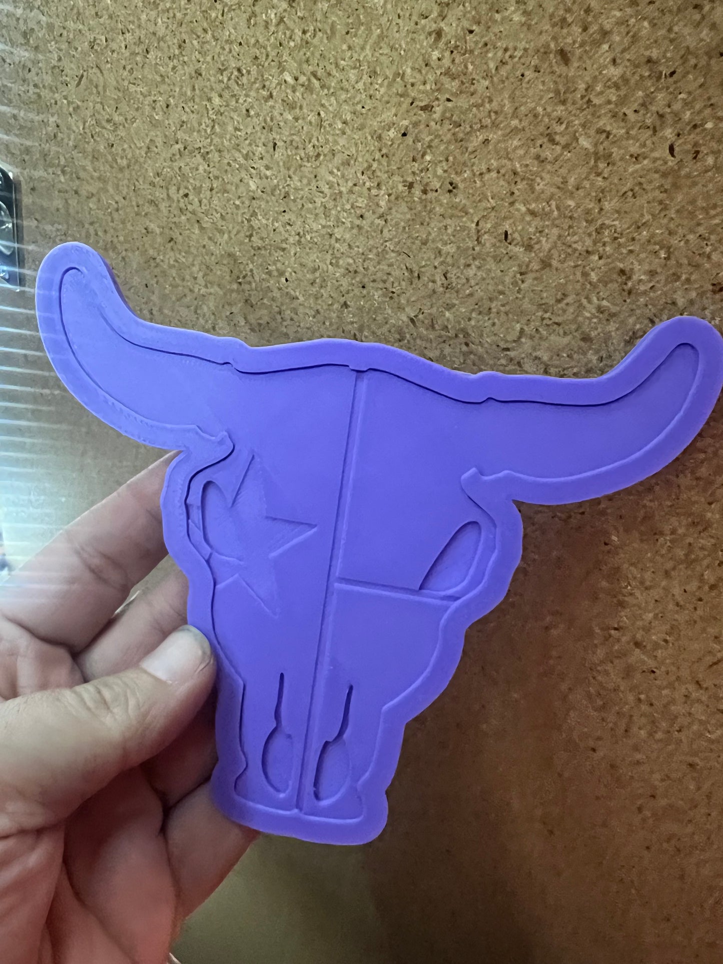 {XL bull skull with inserts} Silicone Mold