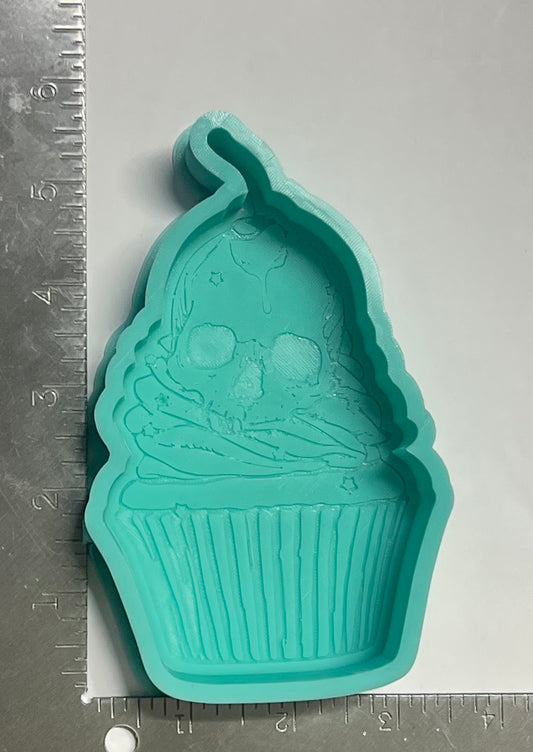 {cup cake skull} DBD Silicone Mold