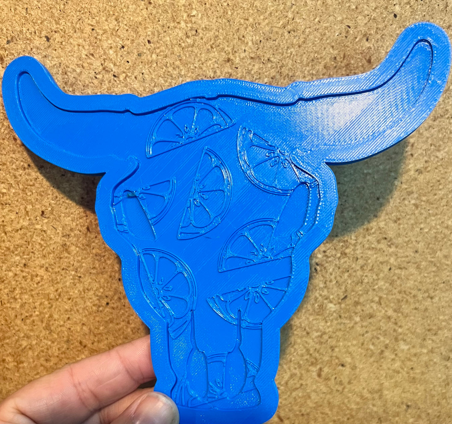 {XL bull skull with inserts} Silicone Mold