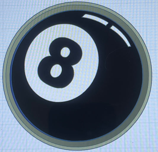 {8 ball} Silicone Mold