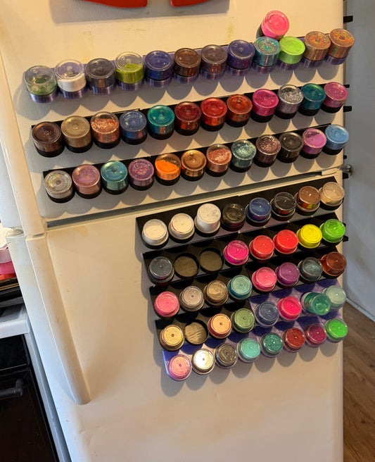 large Mica/glitter slanted wall mount