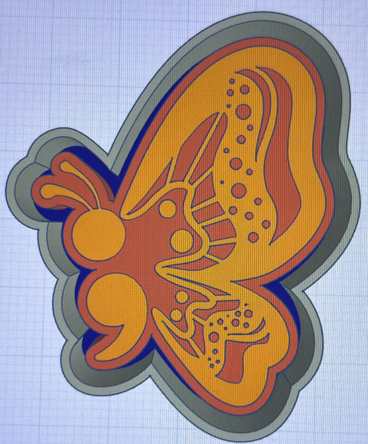 {semicolon butterfly} Silicone Mold