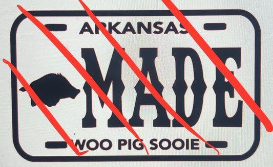 {Arkansas 2 license plate insert} Silicone Mold