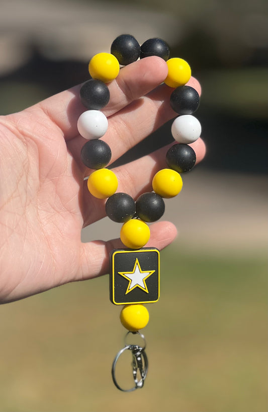 Army keychain wristlet