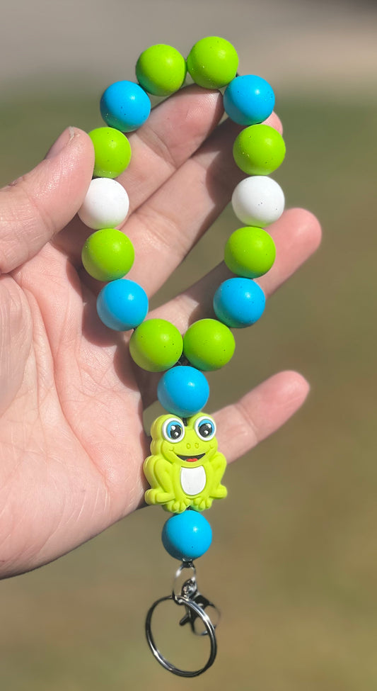 Frog keychain wristlet