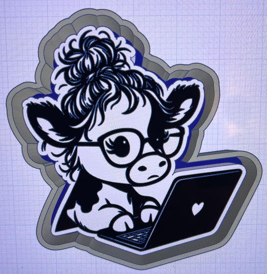 {Working cow} Silicone Mold