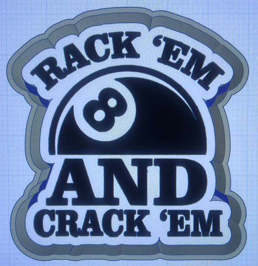 {rack em and crack em} Silicone Mold