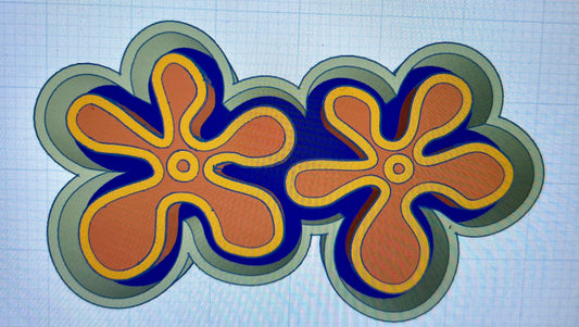 {Bikini bottom flower vent} Silicone Mold