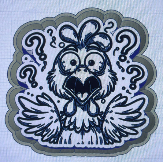 {Crazed chicken} Silicone Mold