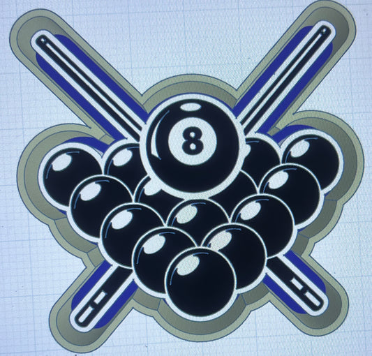 {8ball rack’em} Silicone Mold