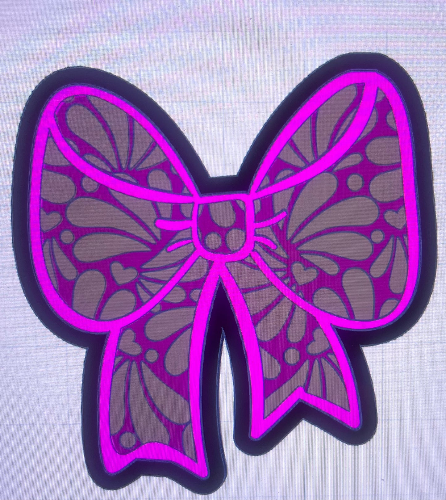 XL bow with inserts