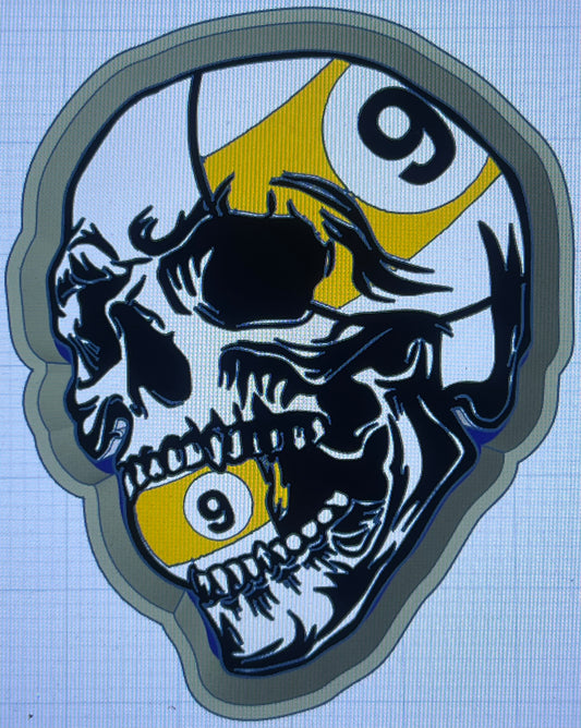 {9 ball} Silicone Mold